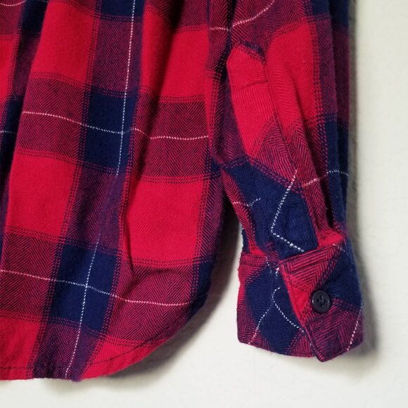 Rails Hunter Plaid Button Down Flannel Shirt M Ruby Navy Check Soft Cozy $178 - Picture 13 of 15